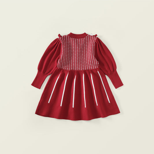Girls' Knit Sweater Dress-K5145713
