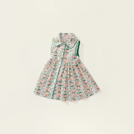 Girl's Floral Sleeveless Dress