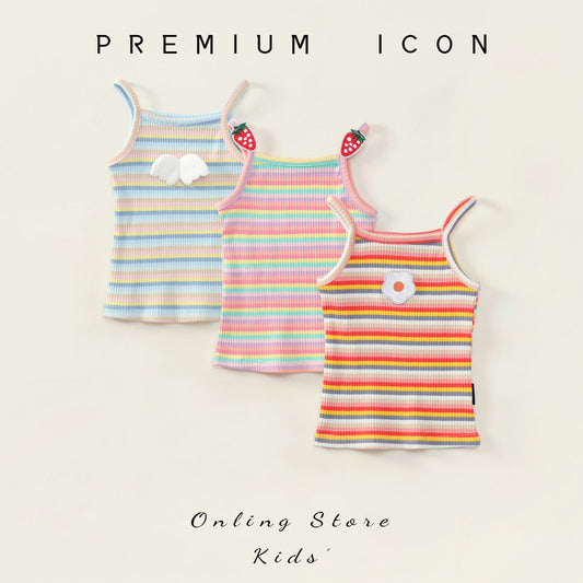 Girl's Striped Sleeveless Top