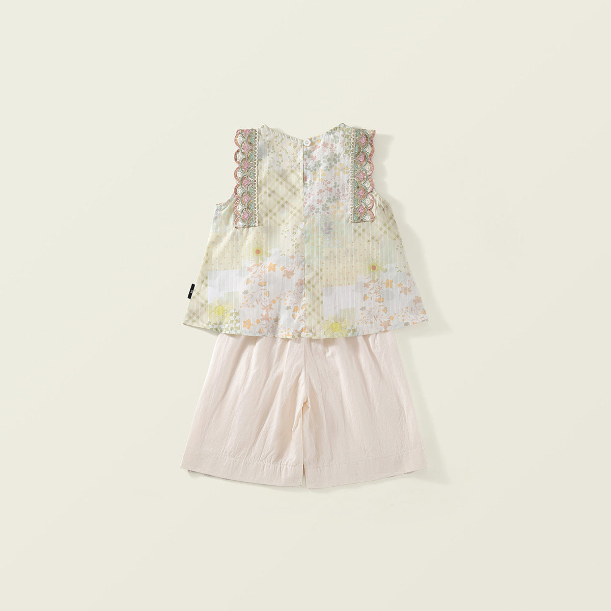 Toddler Girl’s Pastel Patchwork Two-Piece Set-K6125981