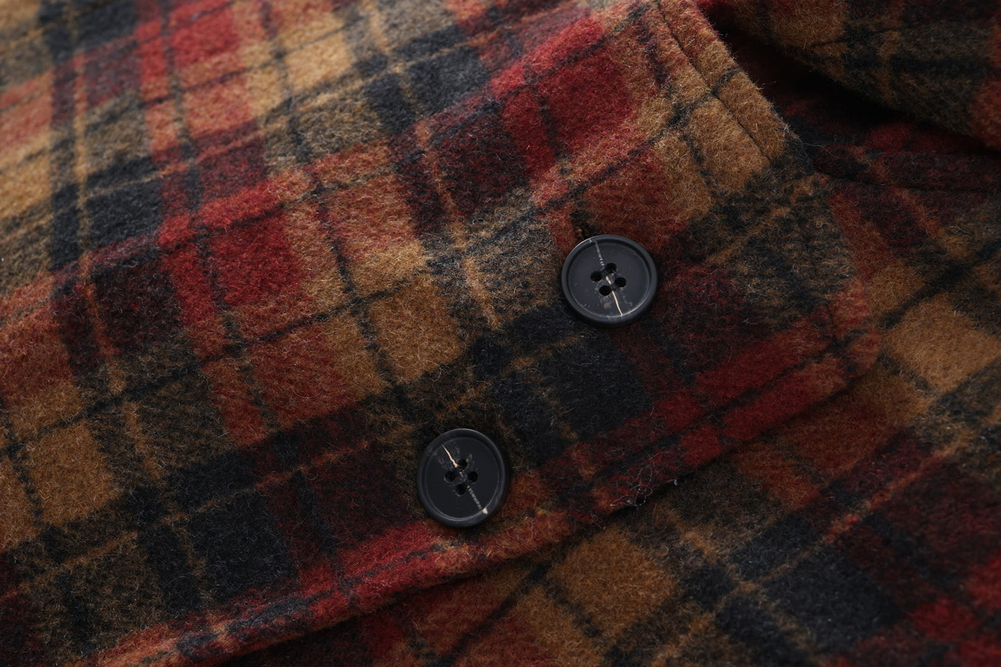 Girls Thick Hooded Plaid Coat