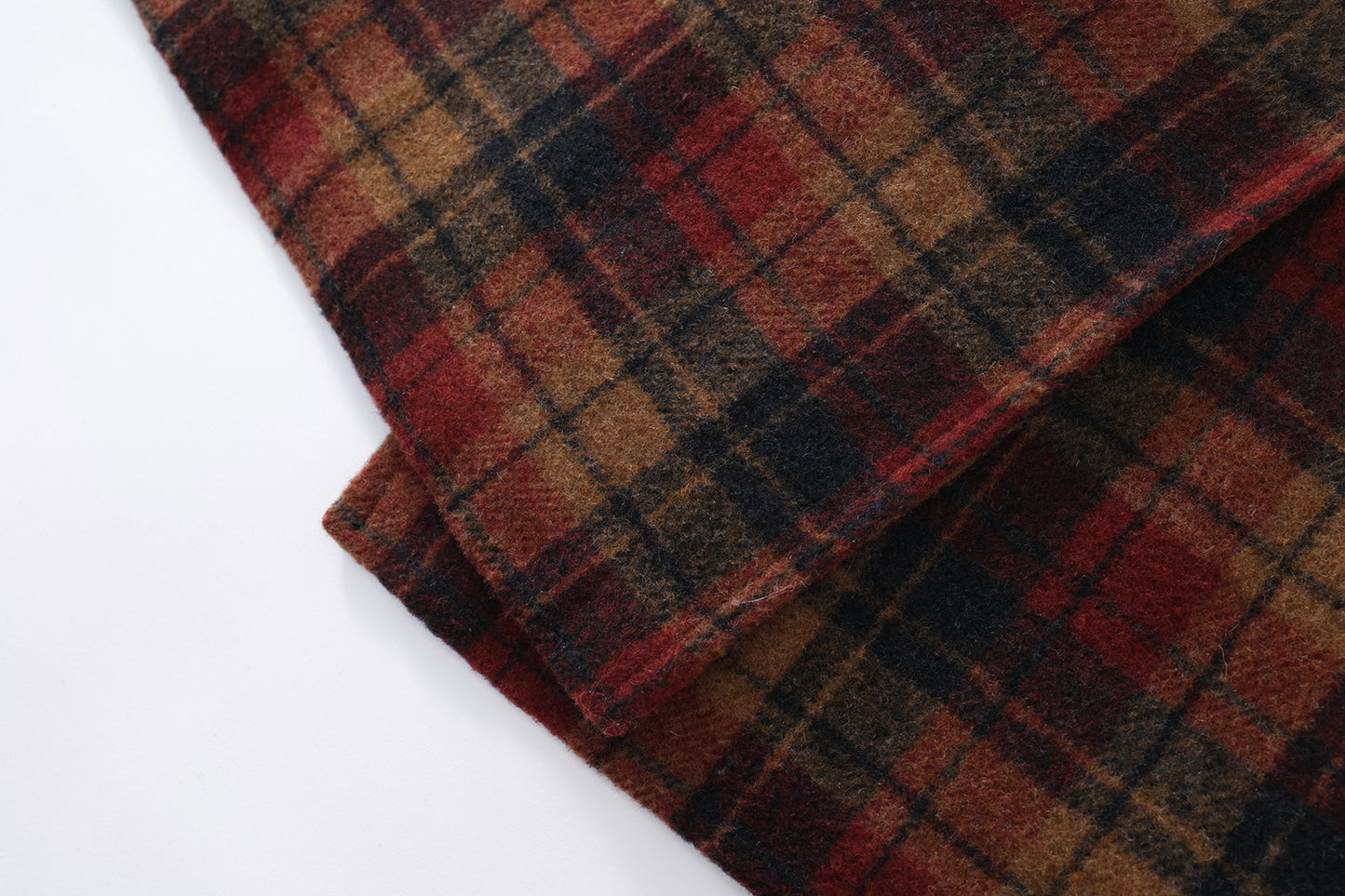 Girls Thick Hooded Plaid Coat
