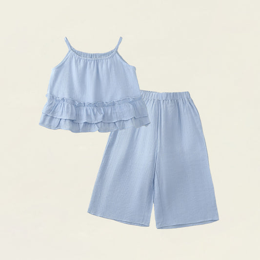 Girls' Ruffle Cami & Shorts Set (2 Colors) - K6126202