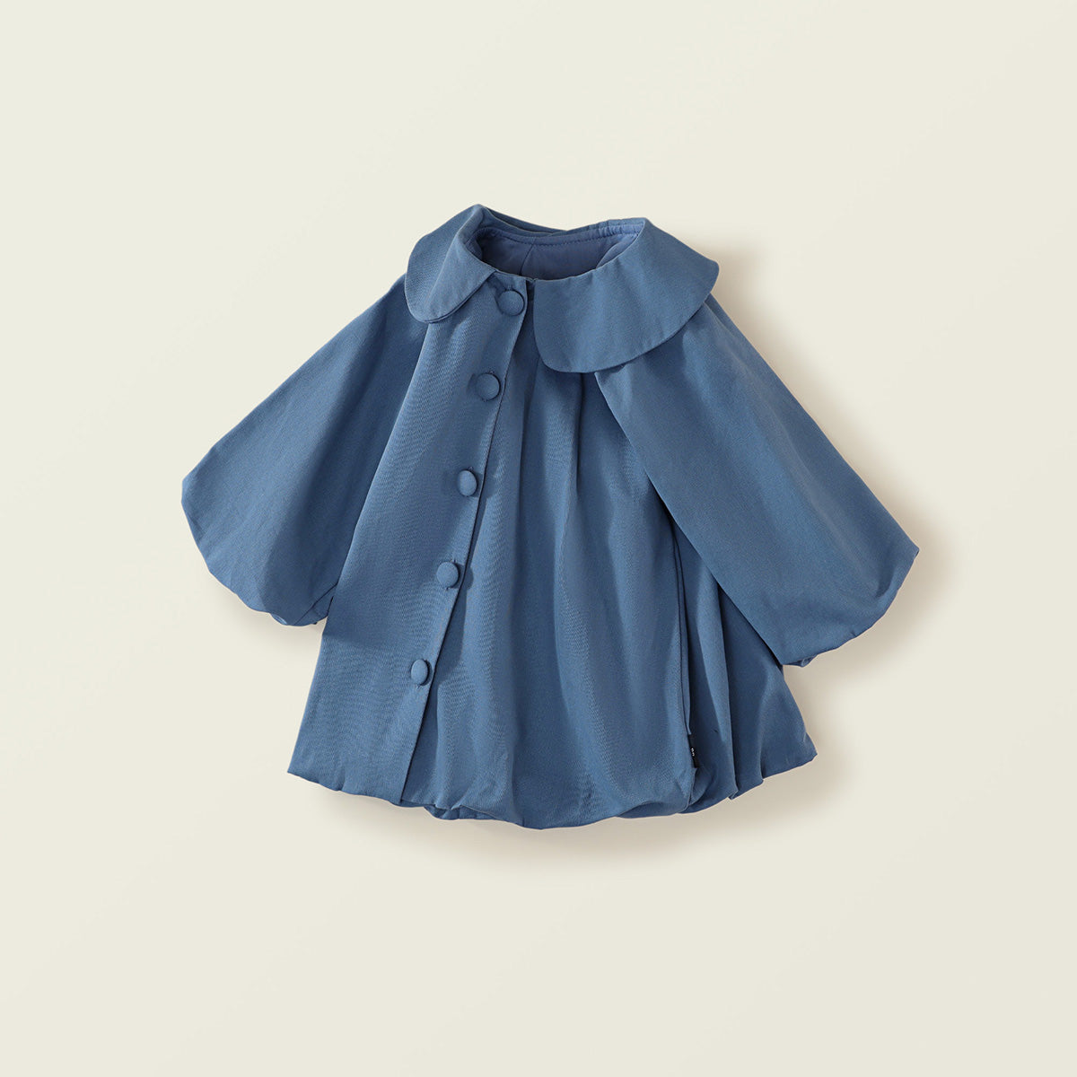 Girl's Blue Lapel Dress