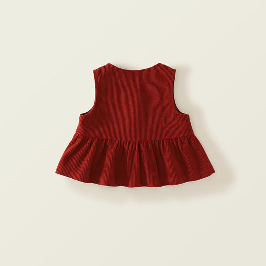 Girls' Corduroy Sleeveless Vest