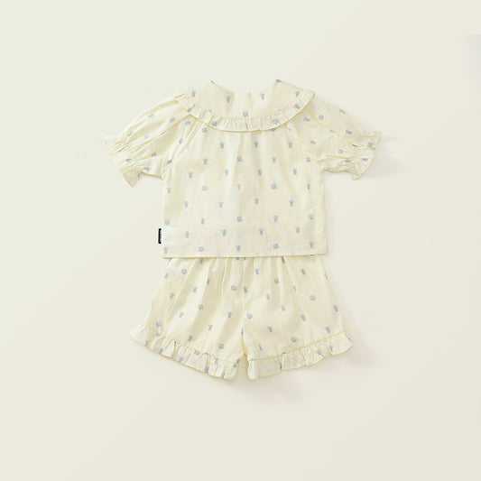 Girl's Floral Lapel Set