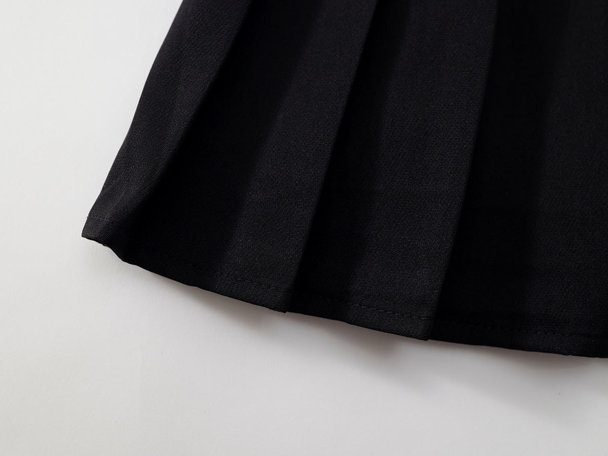Girl's School Style Pleated Skirt