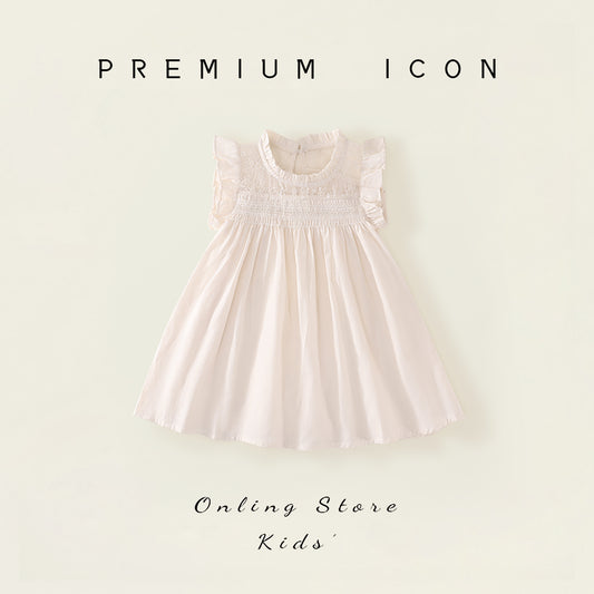 Girl's Flutter Sleeve Princess Dress