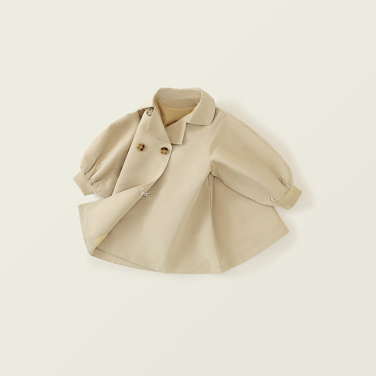 Girl's Khaki Trench Coat