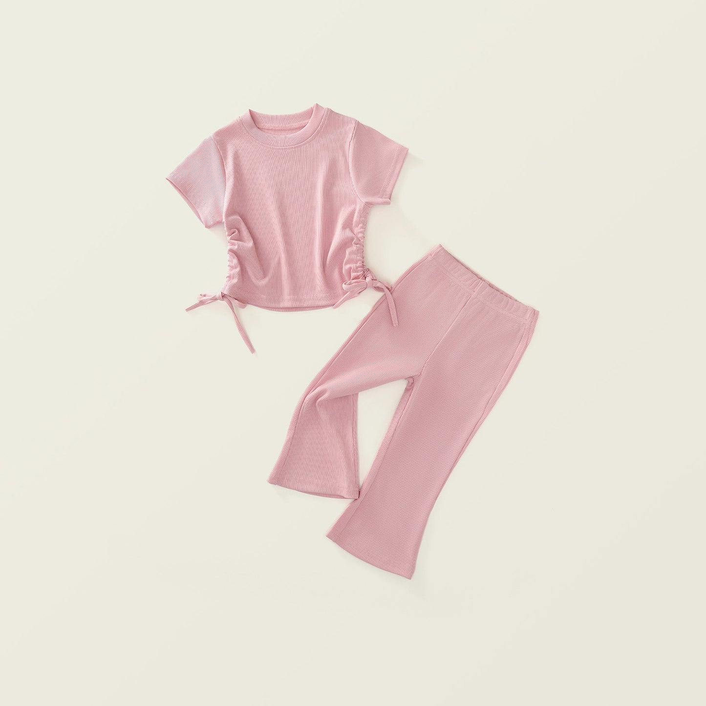 Girl's Summer Short-Sleeve Two-Piece Set