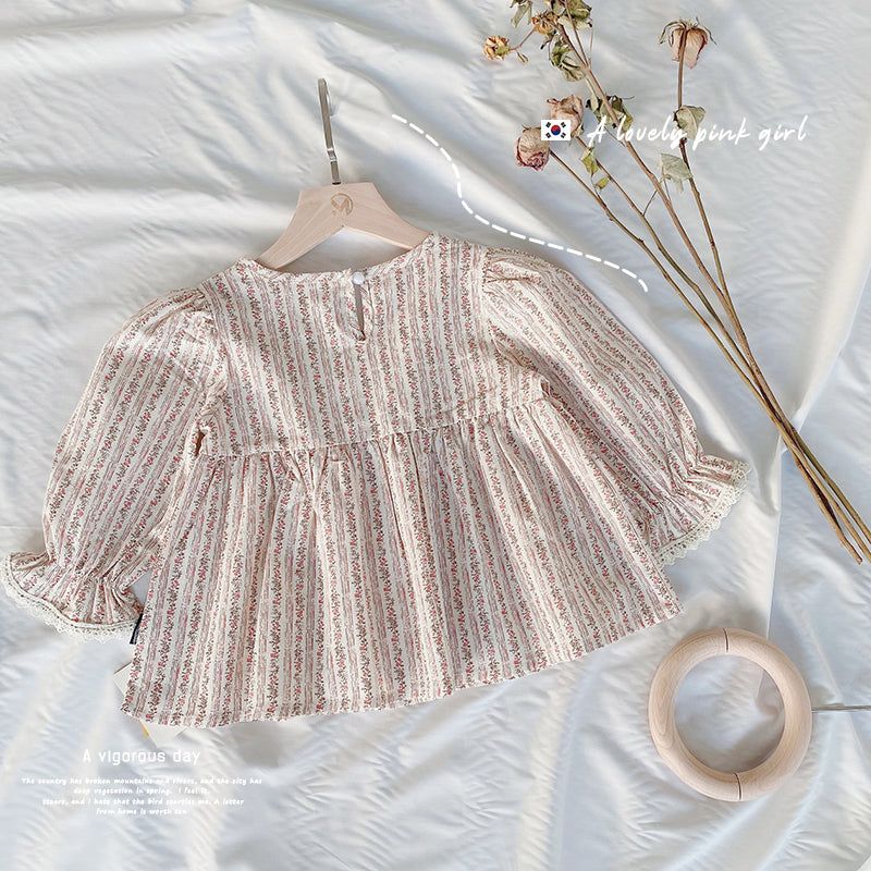 Girl's Blouse Autumn New Patterned