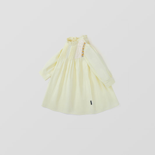 Girls French Embroidery Cotton Princess Dress