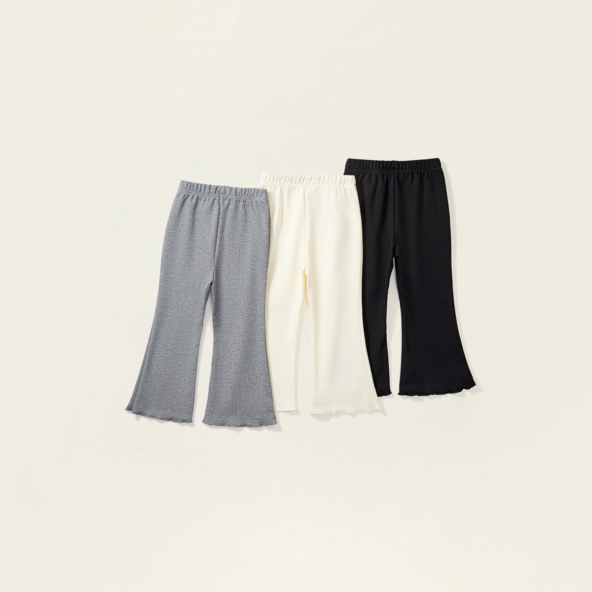 Girl's Autumn New Solid Flare Pants