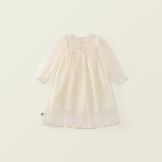 Girl's Sheer Dot Tulle Toddler Party Dress - K6116048