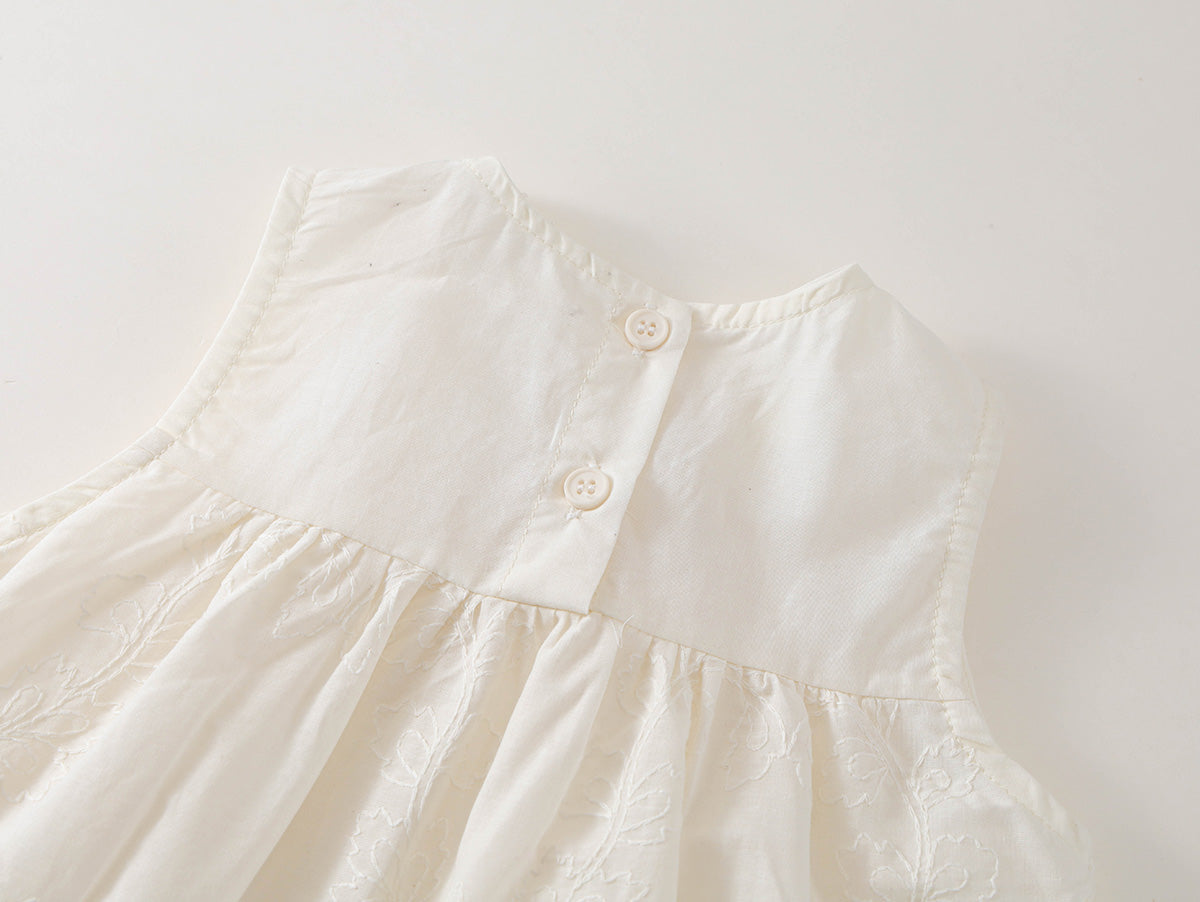 Girls' Lace Top & Striped Shorts Set -K6126043