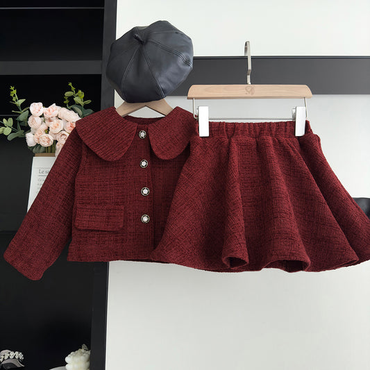 Girls' New Year Winter Outfit