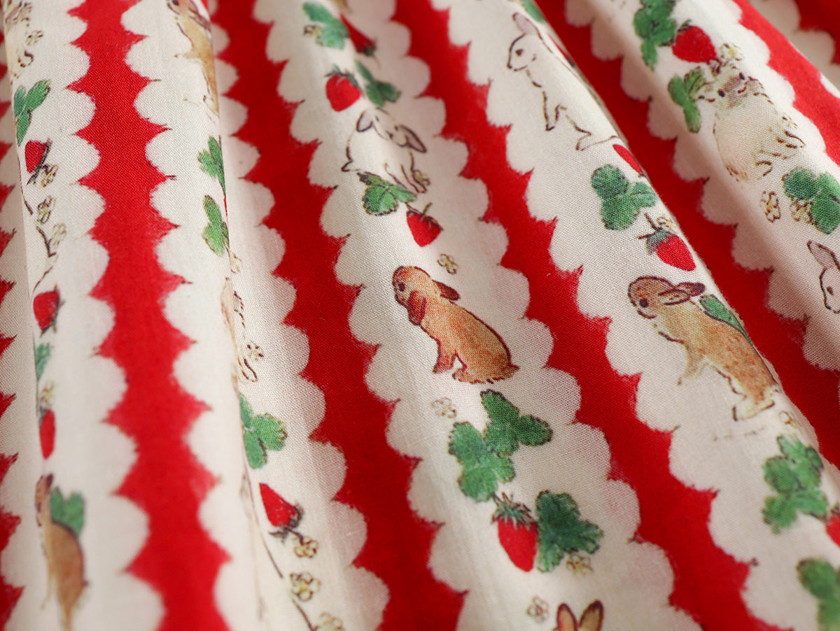 Bunny & Strawberry Print Dress - K6125957