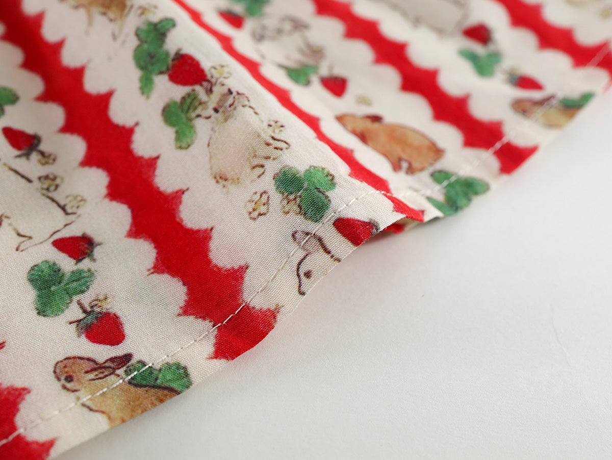 Bunny & Strawberry Print Dress - K6125957