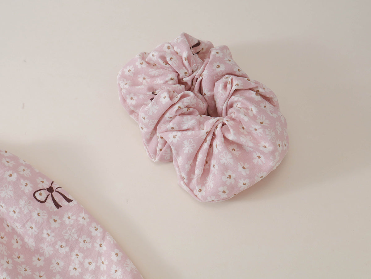 Girls' Floral Bow Dress & Scrunchie Set - K6136260
