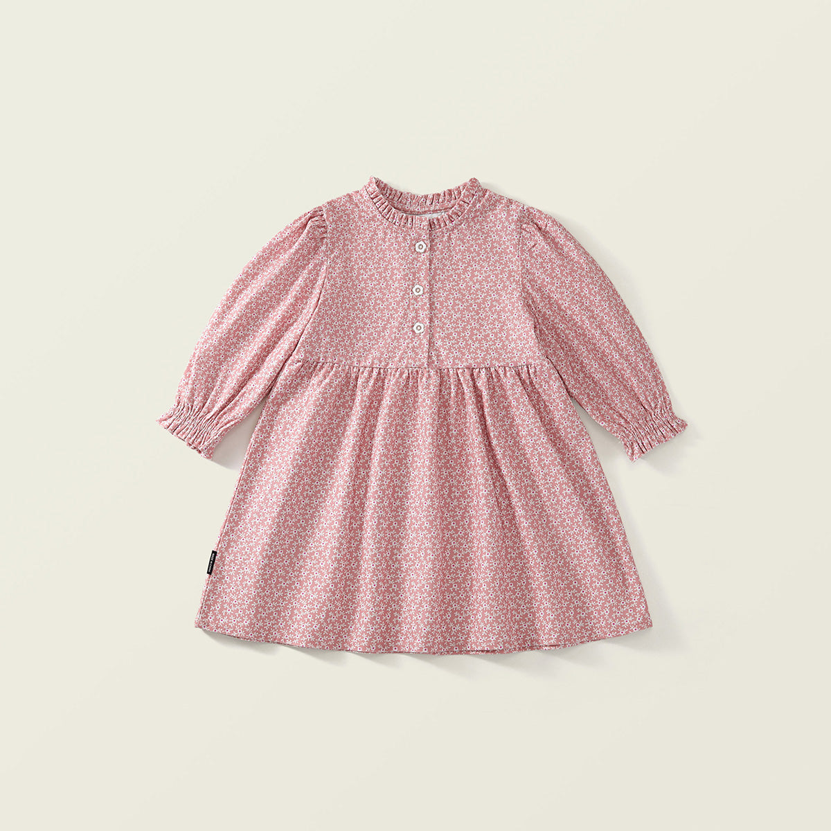 Girl’s Ditsy Floral Ruffle Collar Dress - K6115916
