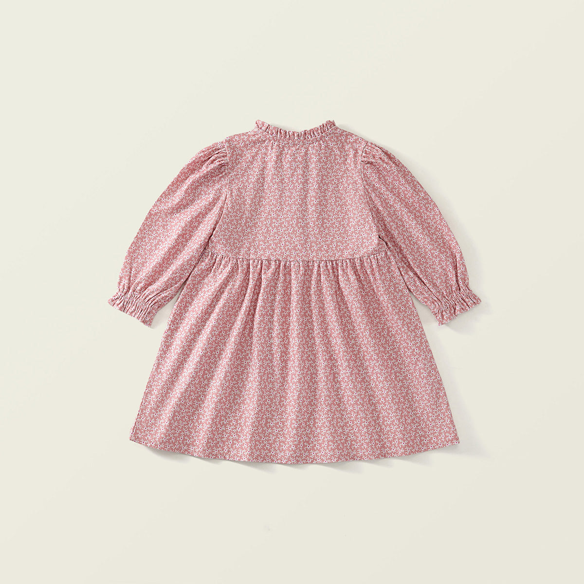 Girl’s Ditsy Floral Ruffle Collar Dress - K6115916