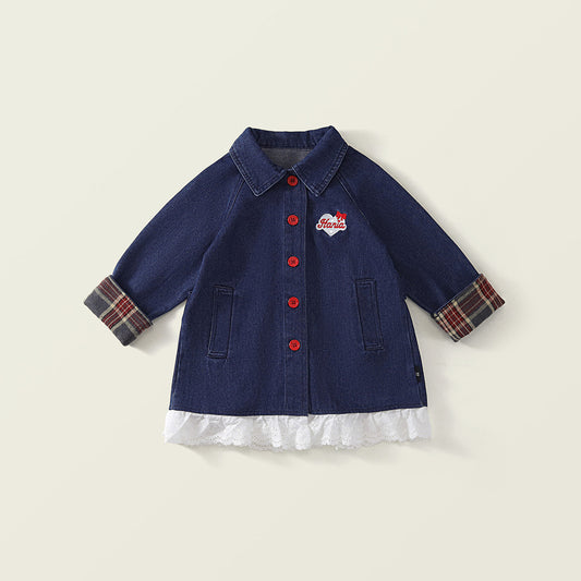 Girl's Denim Jacket Coat