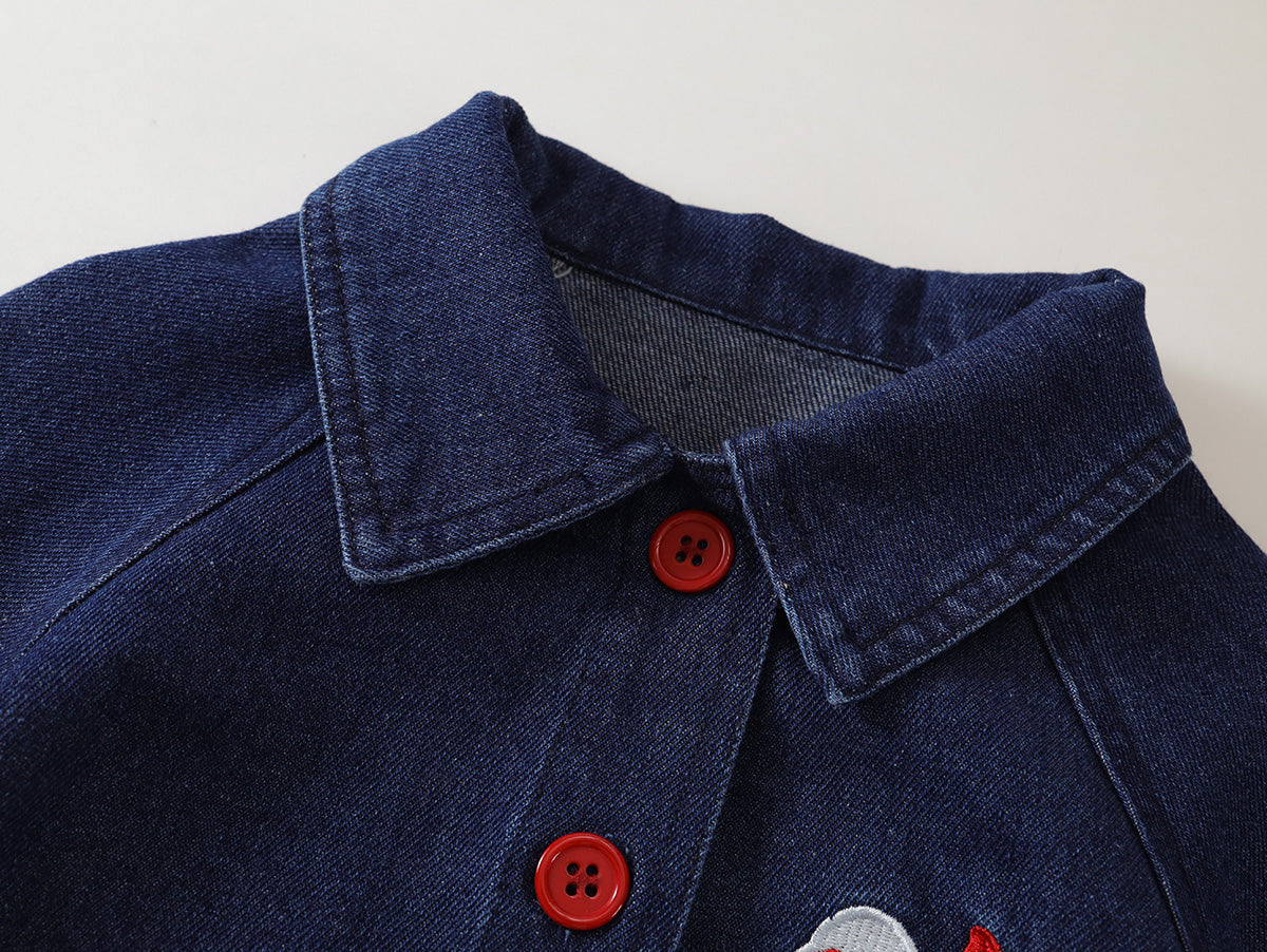 Girl's Denim Jacket Coat