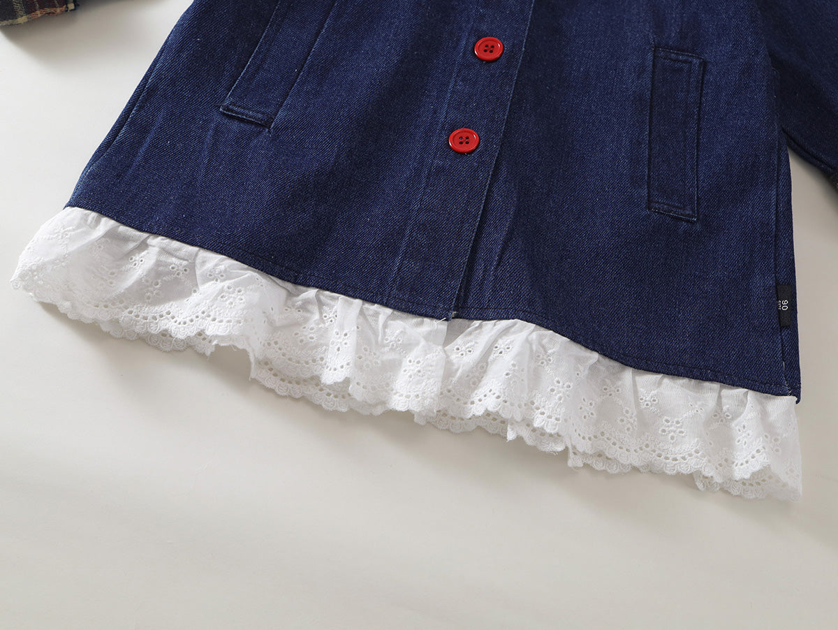 Girl's Denim Jacket Coat