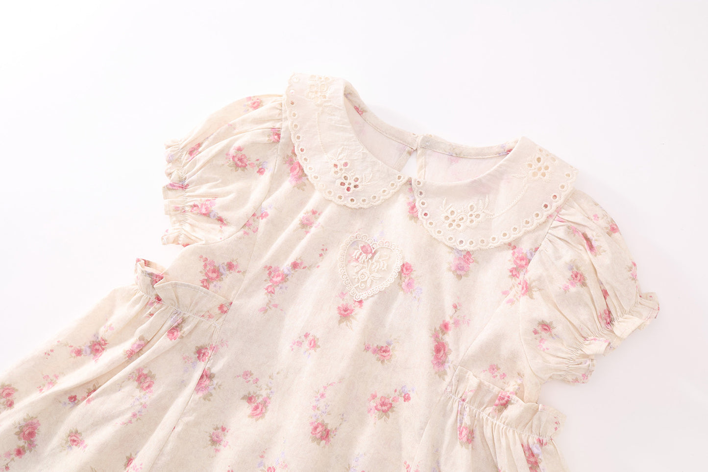 Girls Floral Lace Princess Dress