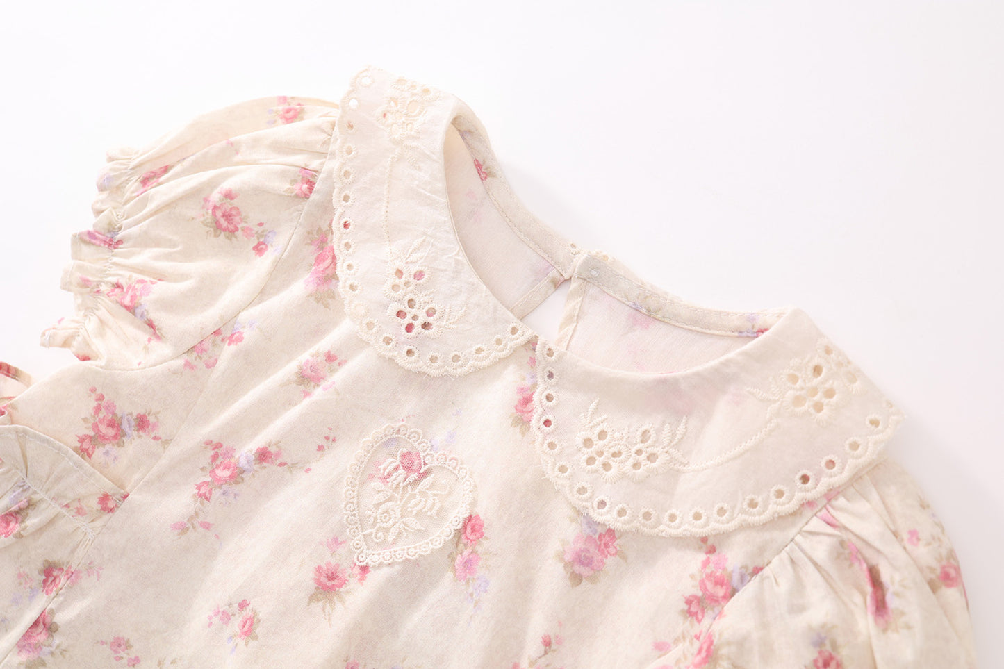 Girls Floral Lace Princess Dress