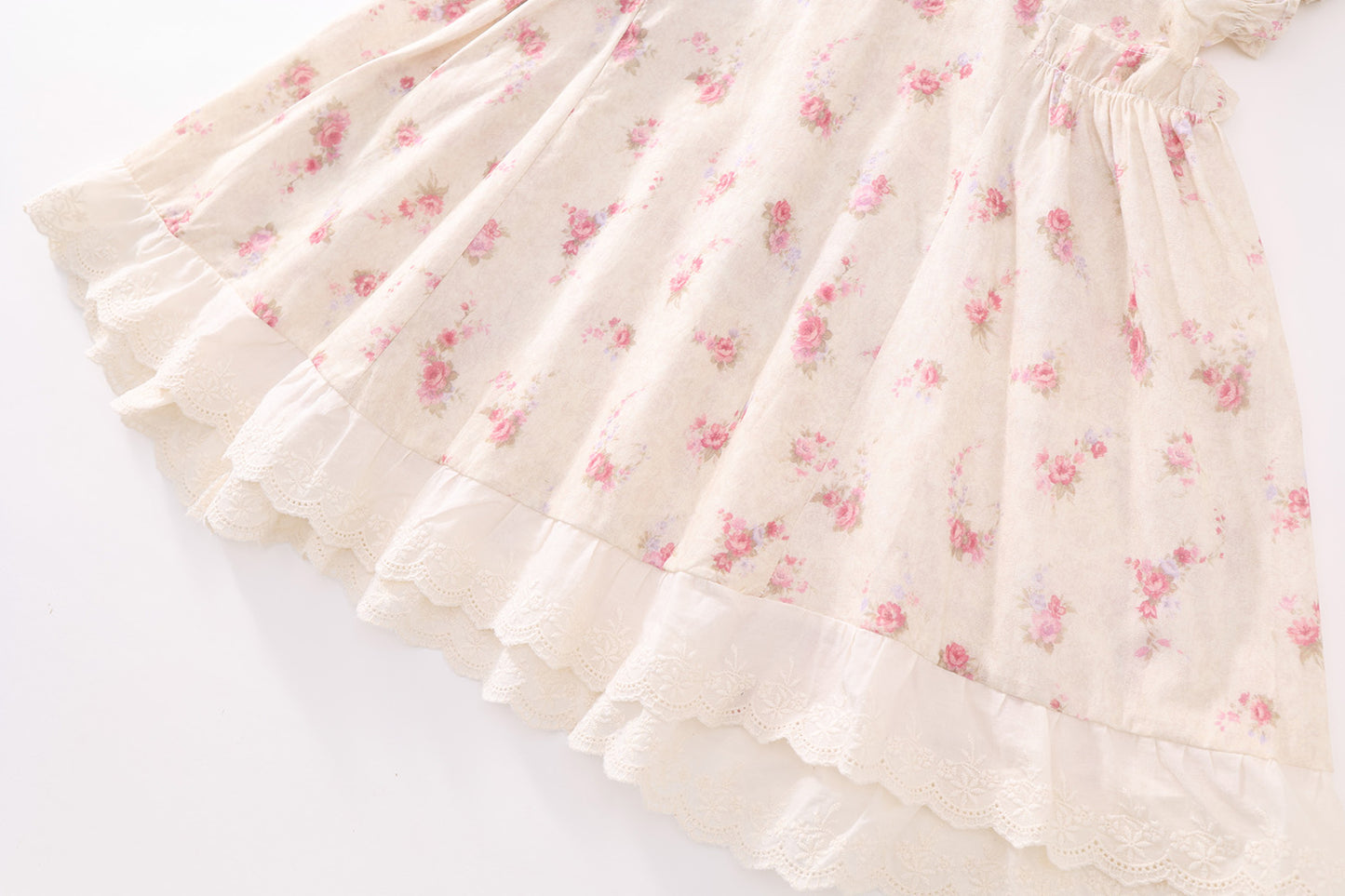 Girls Floral Lace Princess Dress