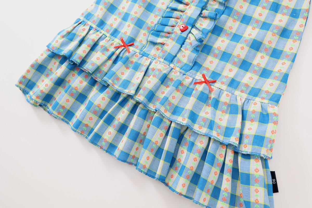 Girls Gingham Princess Dress