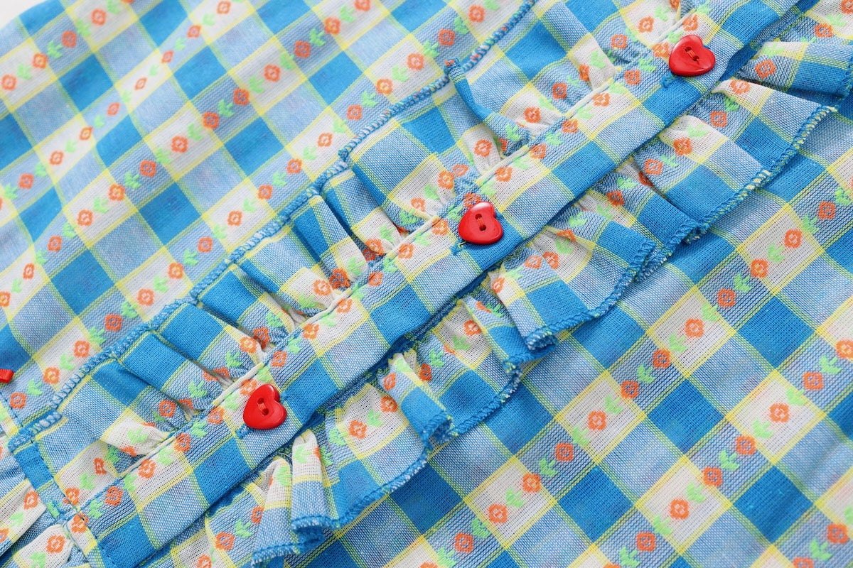 Girls Gingham Princess Dress