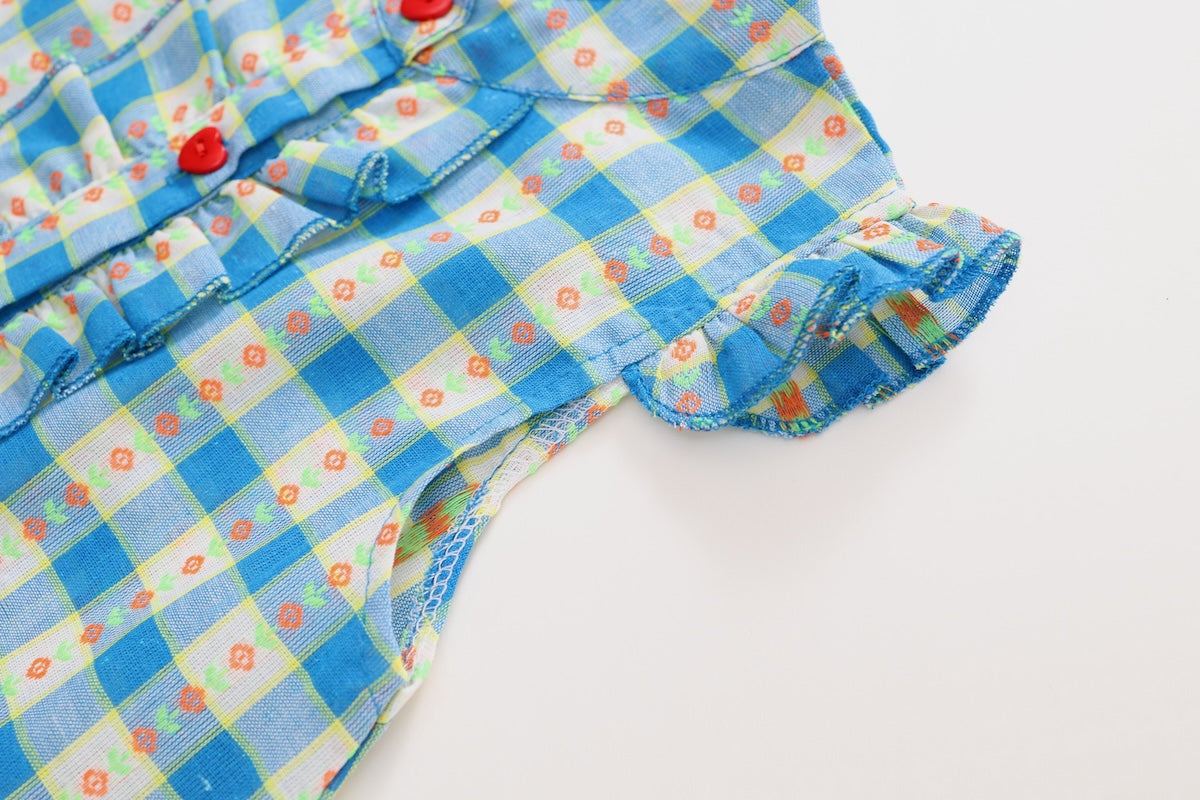 Girls Gingham Princess Dress