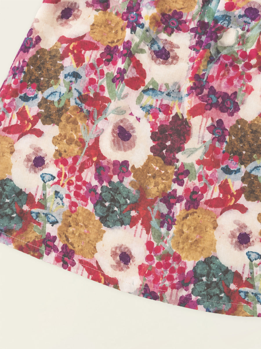 Girls' Vibrant Floral Camisole Dress -K6126360