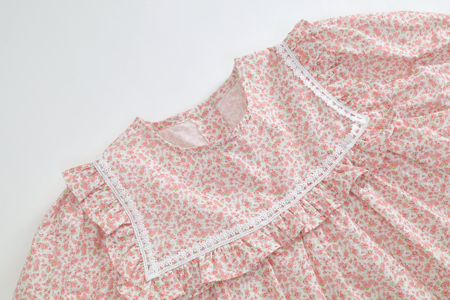 Girls' Summer Floral Cotton Dress