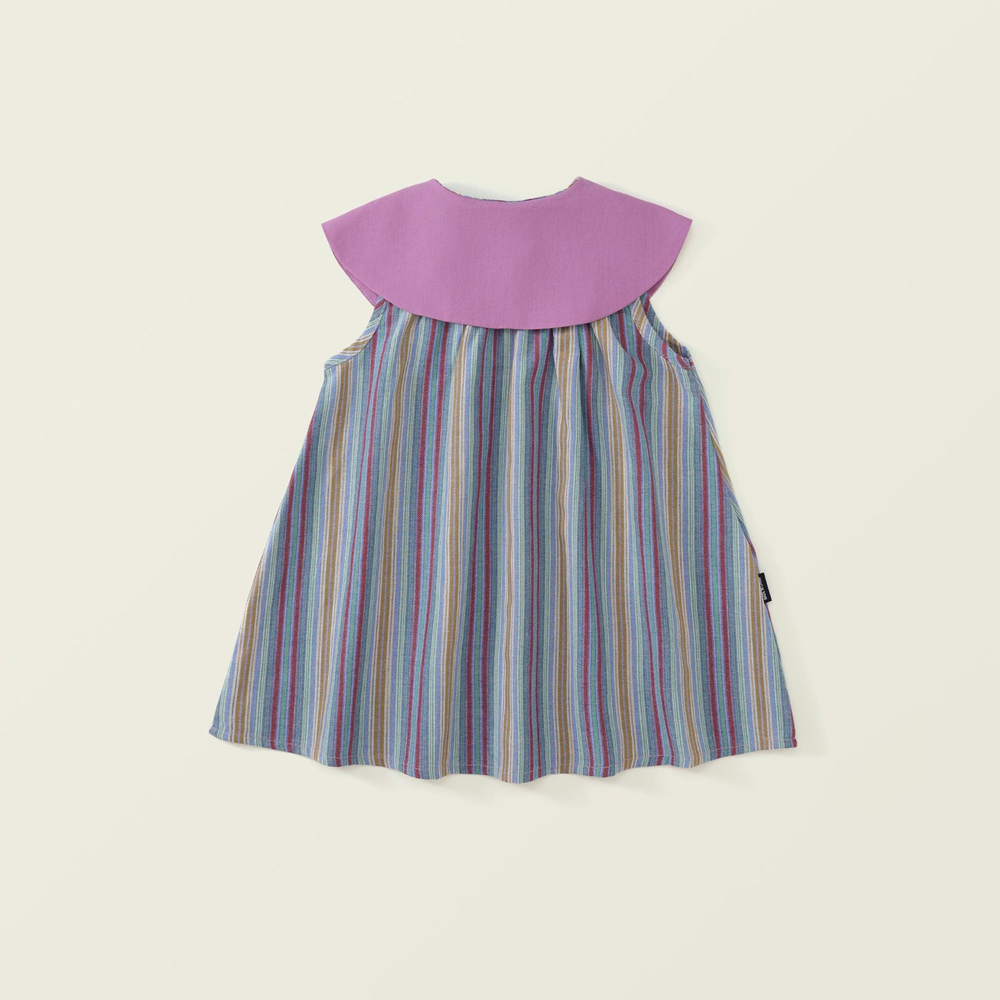 Girls' Striped Sleeveless Dress