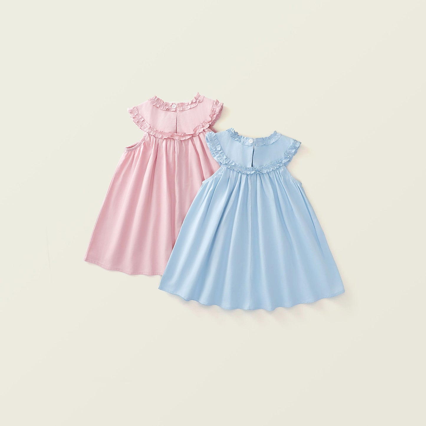 Girl's Sweet Sleeveless Ruffle Dress