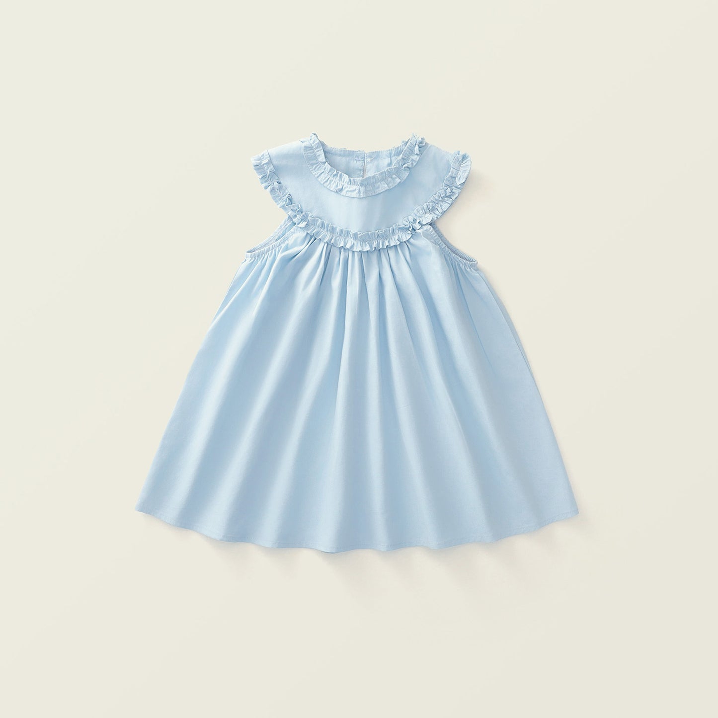 Girl's Sweet Sleeveless Ruffle Dress