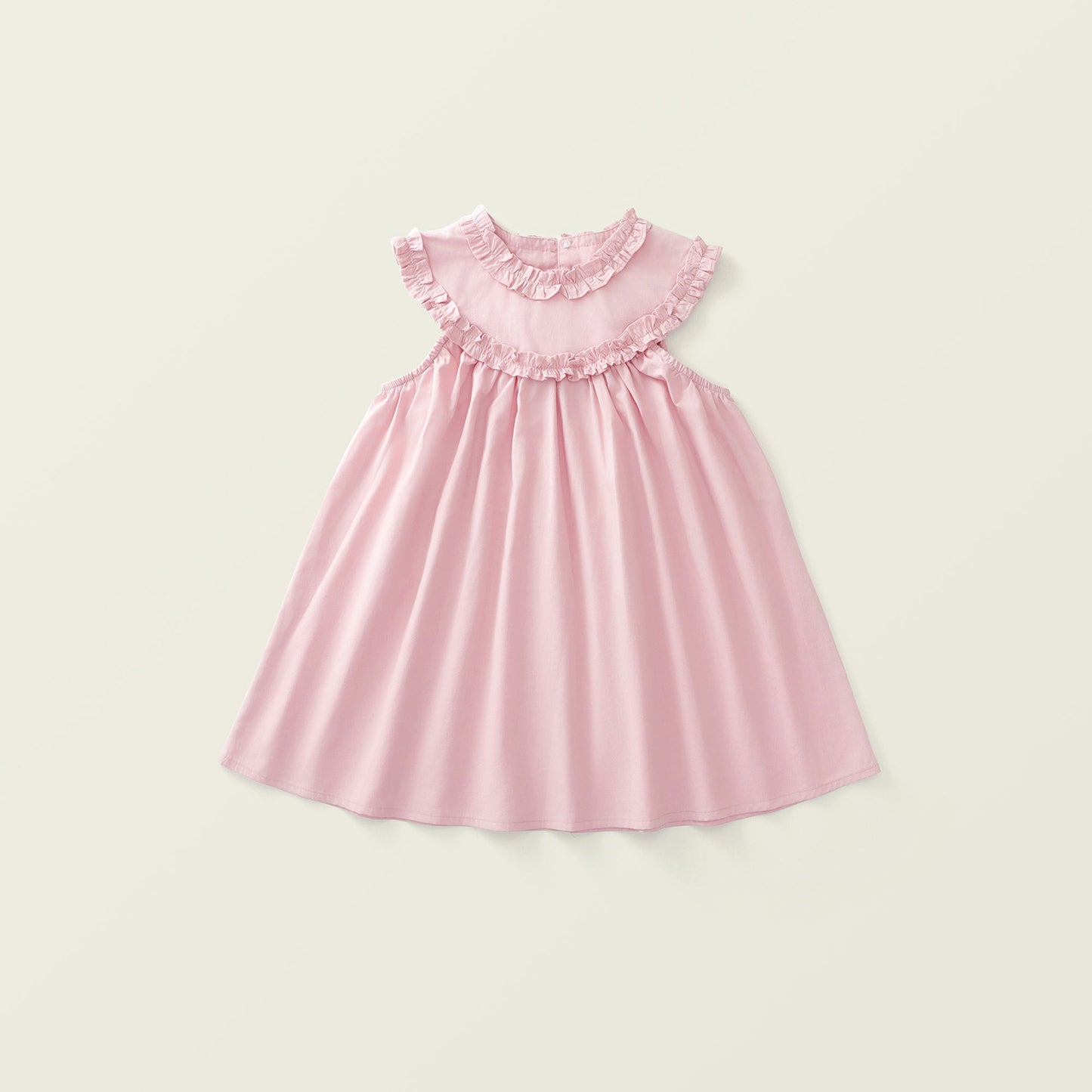 Girl's Sweet Sleeveless Ruffle Dress