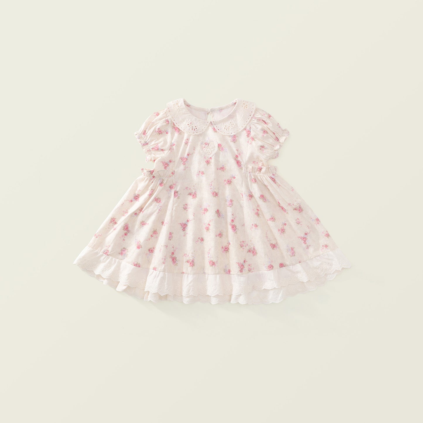 Girls Floral Lace Princess Dress