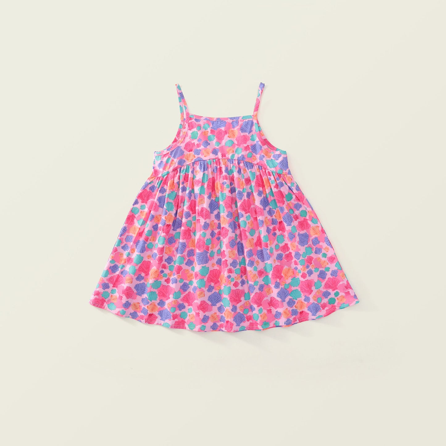 Girls Pink Floral Summer Sundress