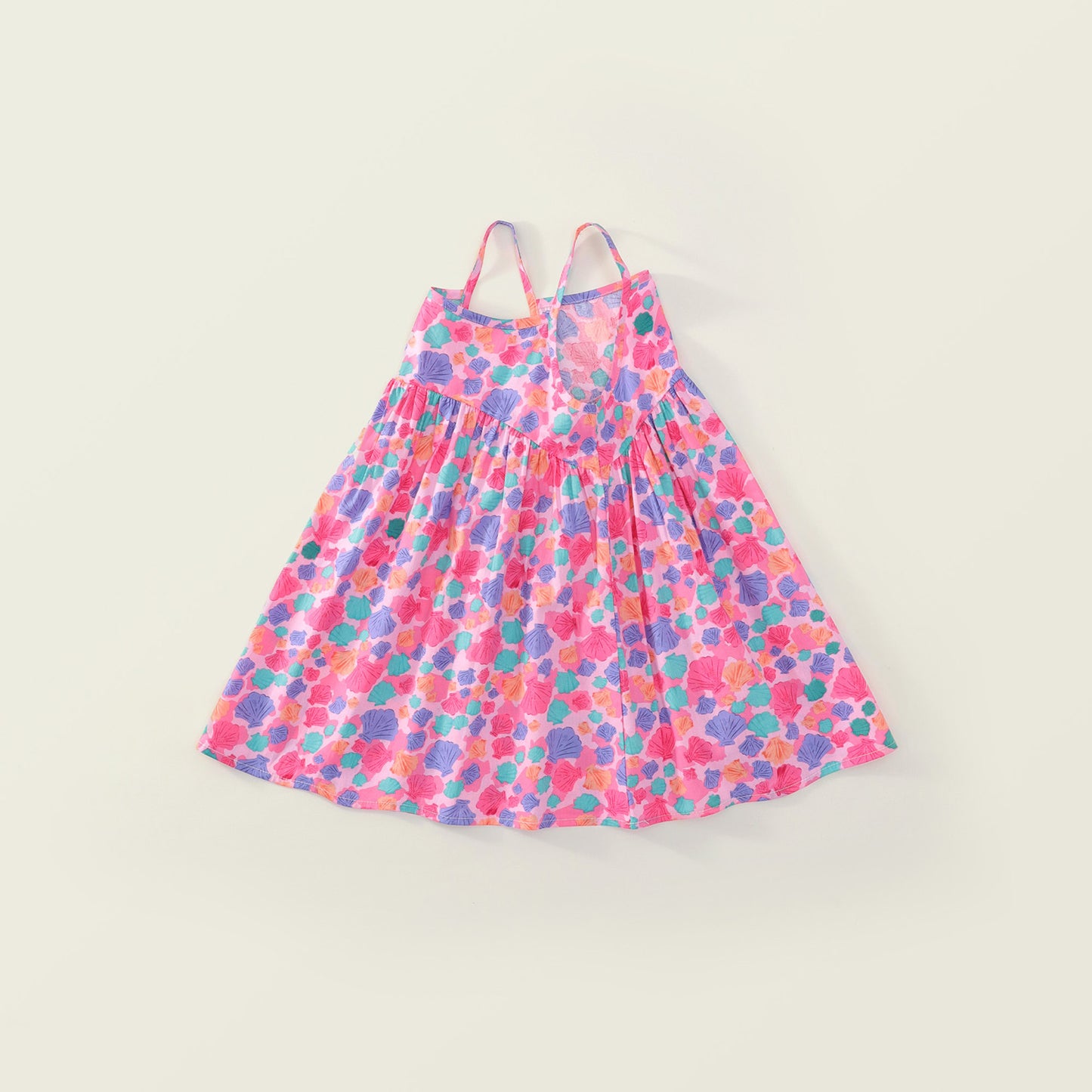 Girls Pink Floral Summer Sundress