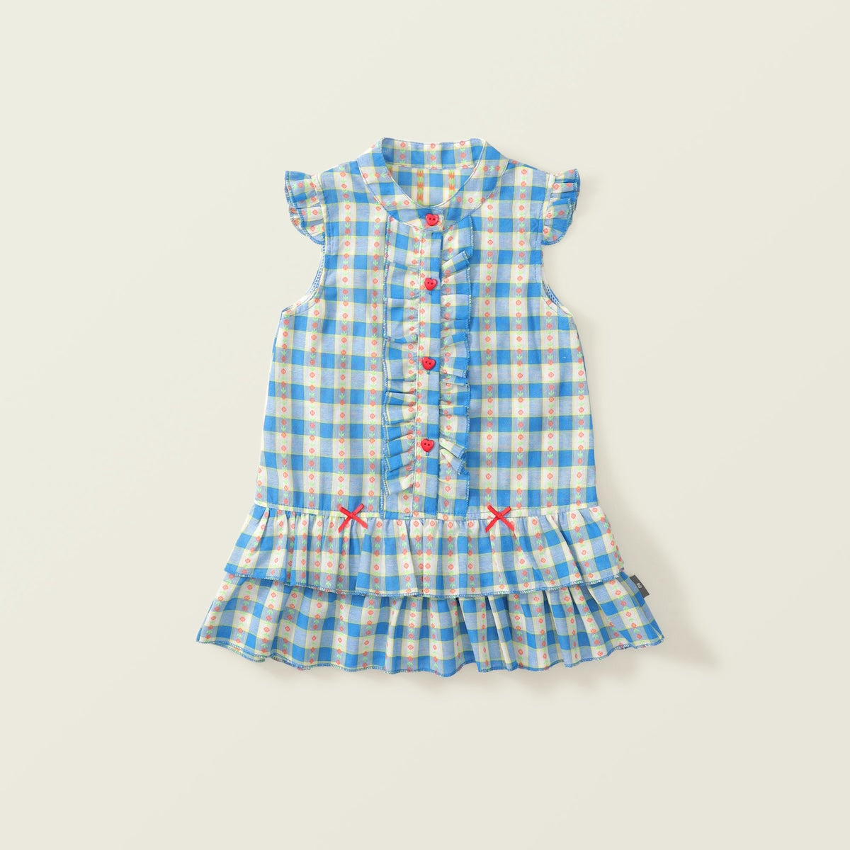 Girls Gingham Princess Dress