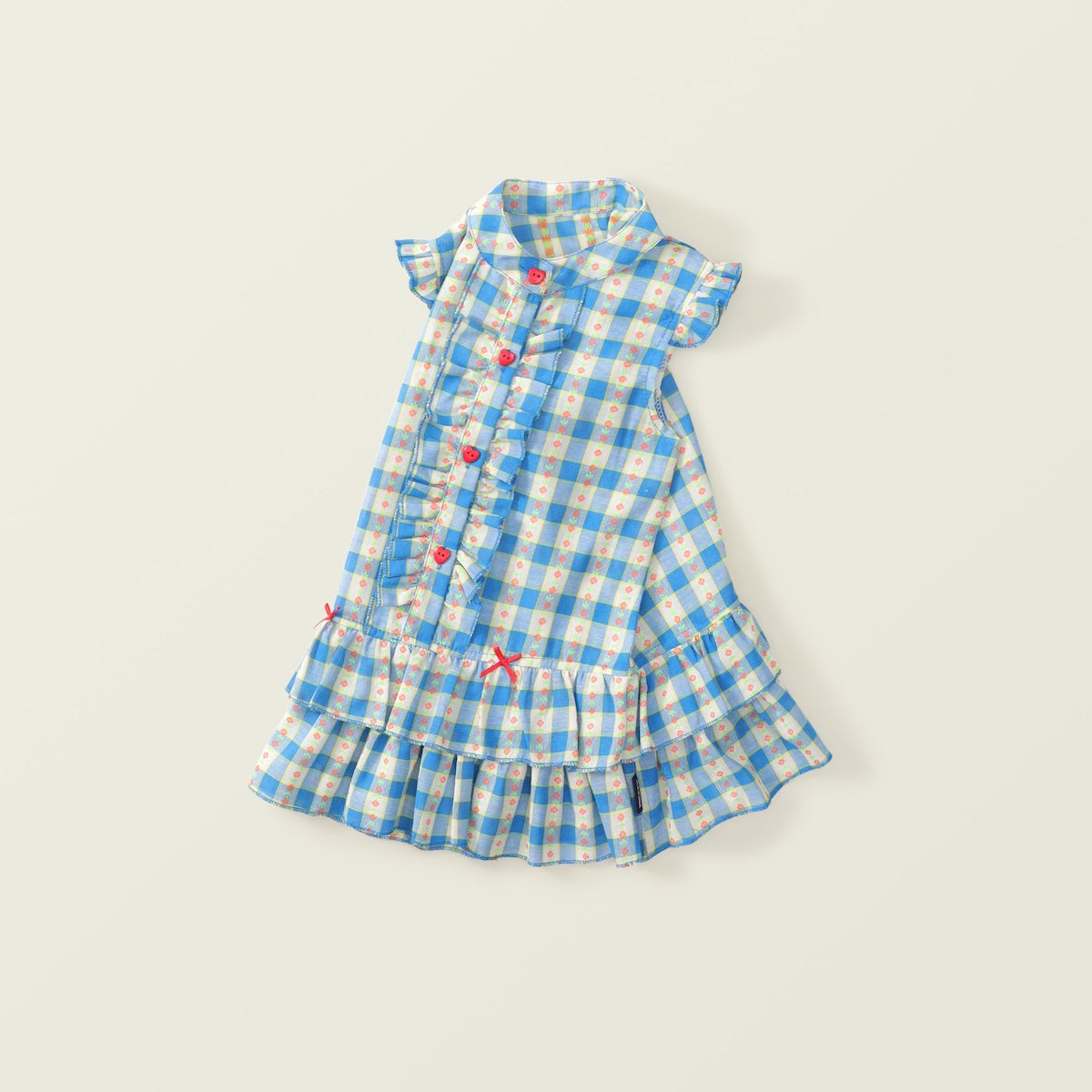 Girls Gingham Princess Dress