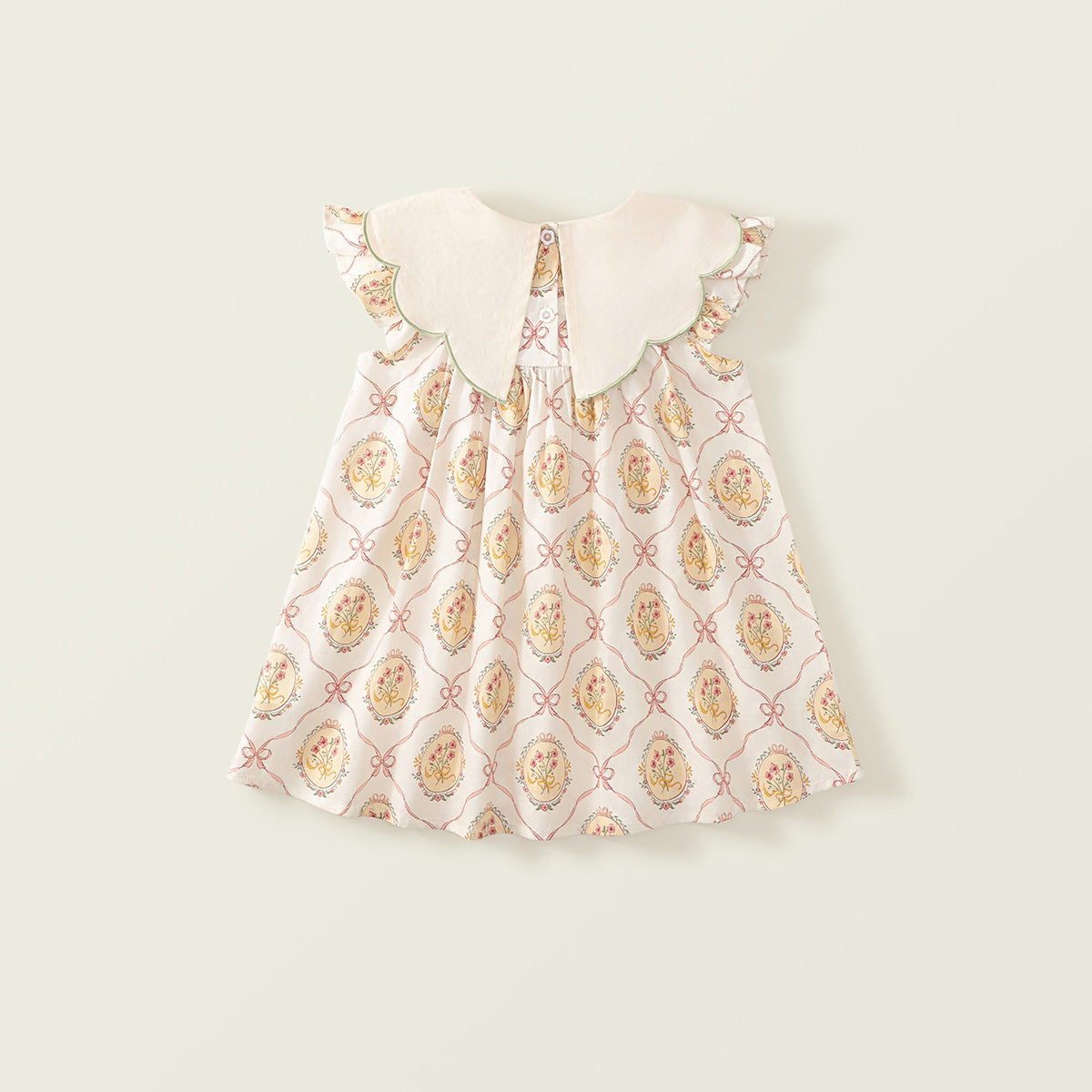 Girls Summer Flutter Sleeve Dress