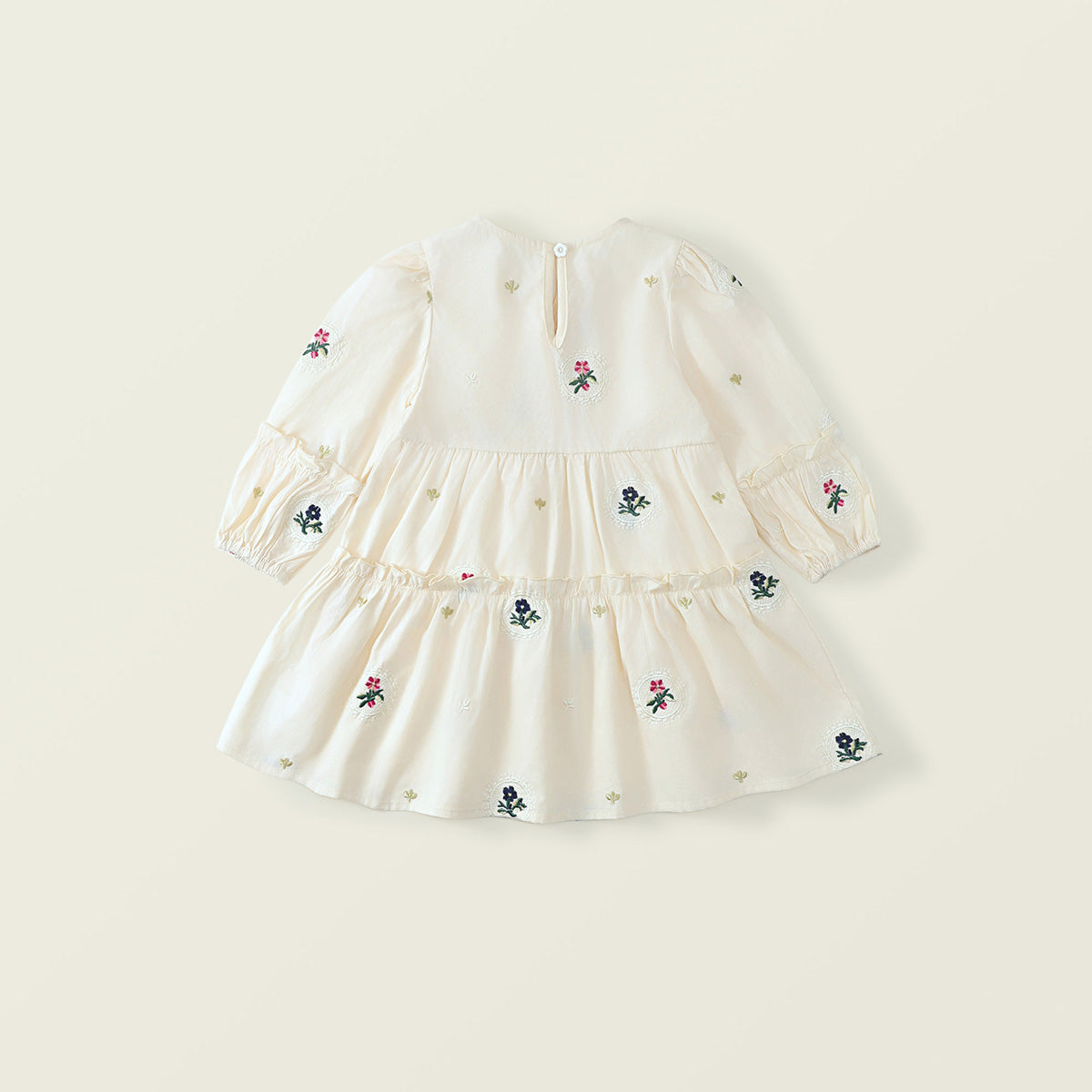 Girls Embroidered Cotton Princess Dress