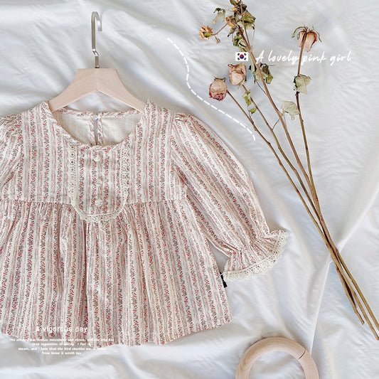 Girl's Blouse Autumn New Patterned