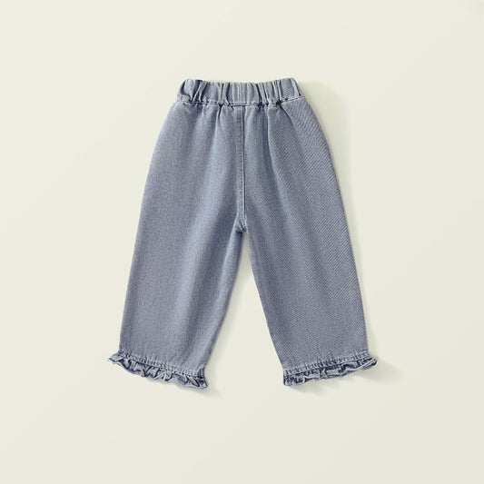 Girl's Embroidered Jeans