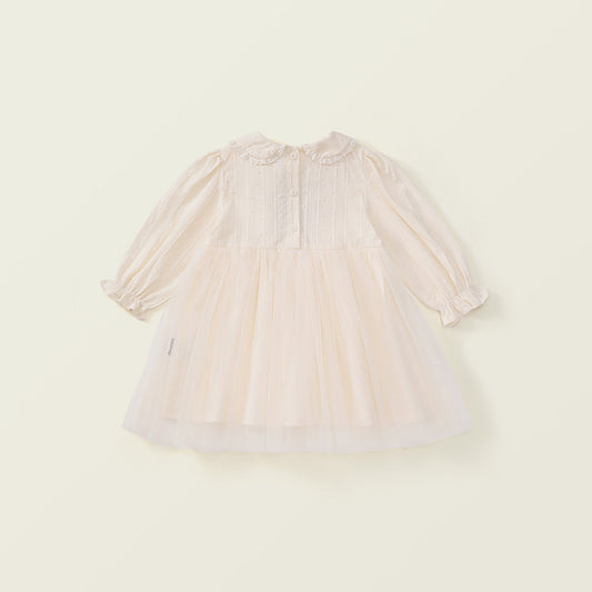 Girl's Embroidered Tulle Dress-K5135587
